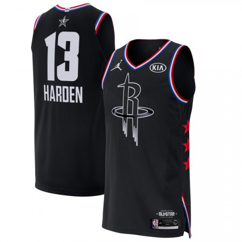 Black Jordan James Harden #13 Nuggets Jersey - Polyester Basketball Jersey