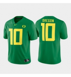 Men's None Green 2024 stitched Green Game #10 college football Jersey