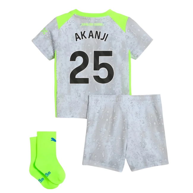 Man City 2025-20 Third Football Shirt Akanji (25) M