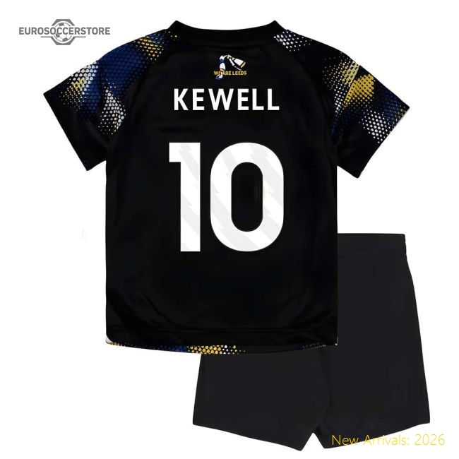 Official 2025-2026 Leeds United Third Baby Kit (kewell 10) - Premium