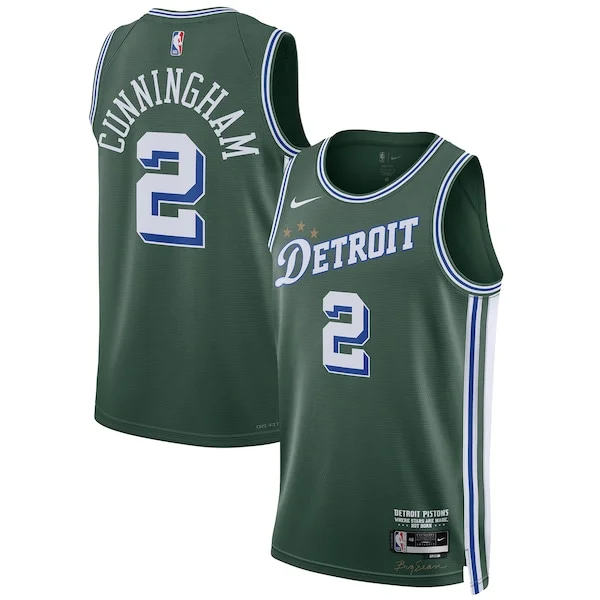 All-Star Cade Cunningham DET NBA Jersey - Green - Value Pack