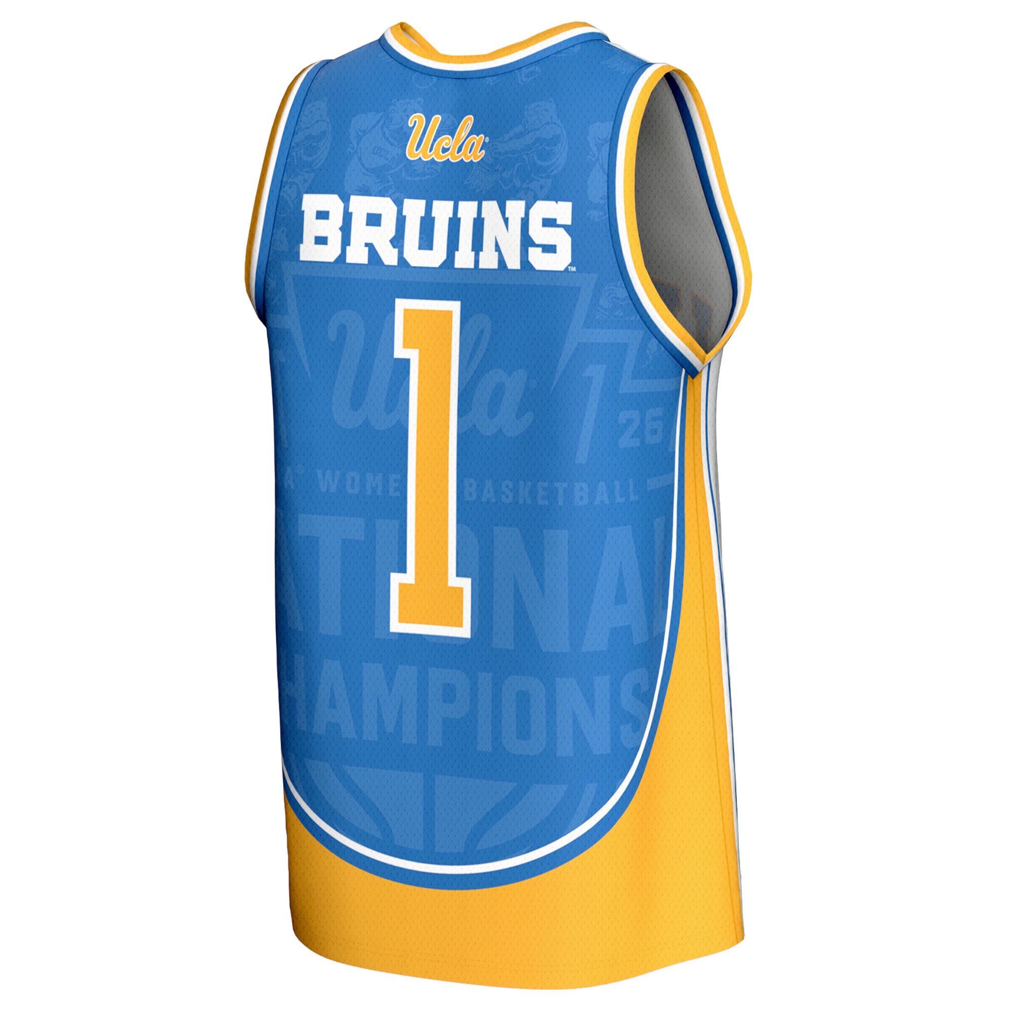 [NJP] UCLA Bruins GameDay Greats Unisex 2026 NCAA Women's Basketball National Champions Lightweight Jersey - White