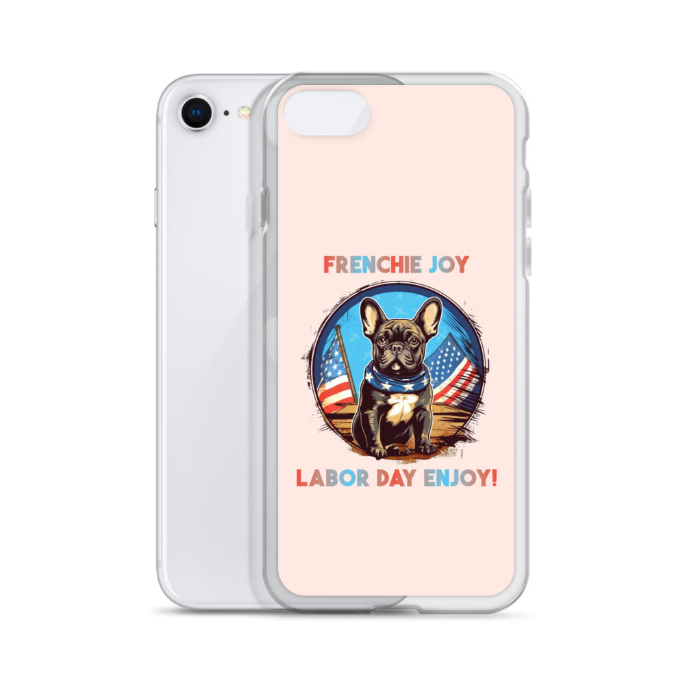 Cozy Frenchie Joy - Clear Case For Iphone® for French Bulldog Lovers