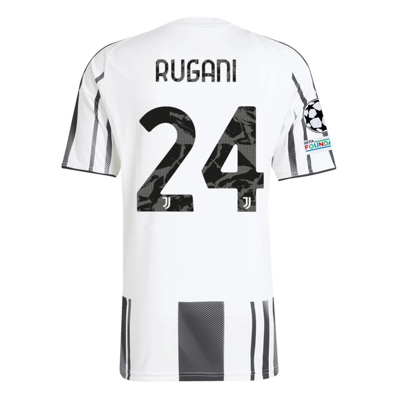 Juventus Rugani 2025-2026 UCL Home Jersey – Authentic Shirt