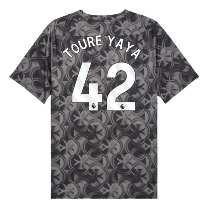 Man City Home Football Shirt 2025-20 - Toure Yaya 42 L M S