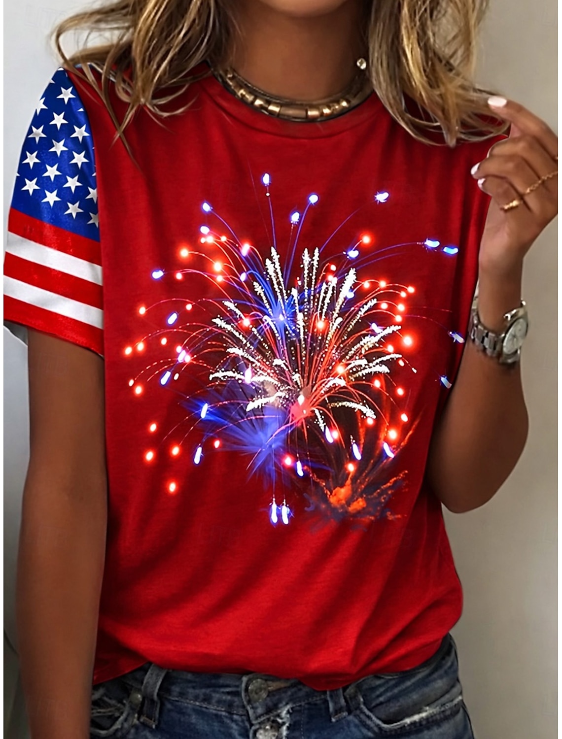 World Soccer Match 2026 Women's T Shirt Print Graphic Soccer Team Stylish Casual Short Sleeve V Neck Regular Tops Daily Blue White Yellow Royal Blue Green Summer Spring