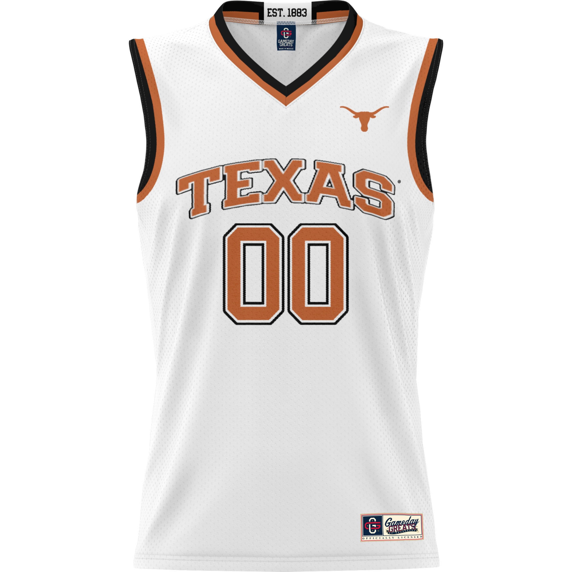 [NJP] Texas Longhorns GameDay Greats Youth NIL Pick-A-Player Lightweight Women's Basketball Jersey - White