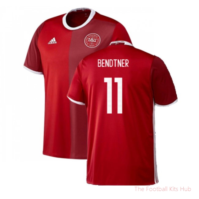 Denmark 2016-17 Home Shirt ((Excellent) 3XL) (Bendtner 11)