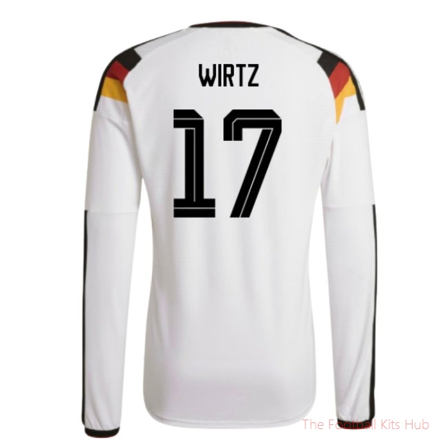 2026-2027 Germany Authentic Long Sleeve Home Shirt (Wirtz 17)