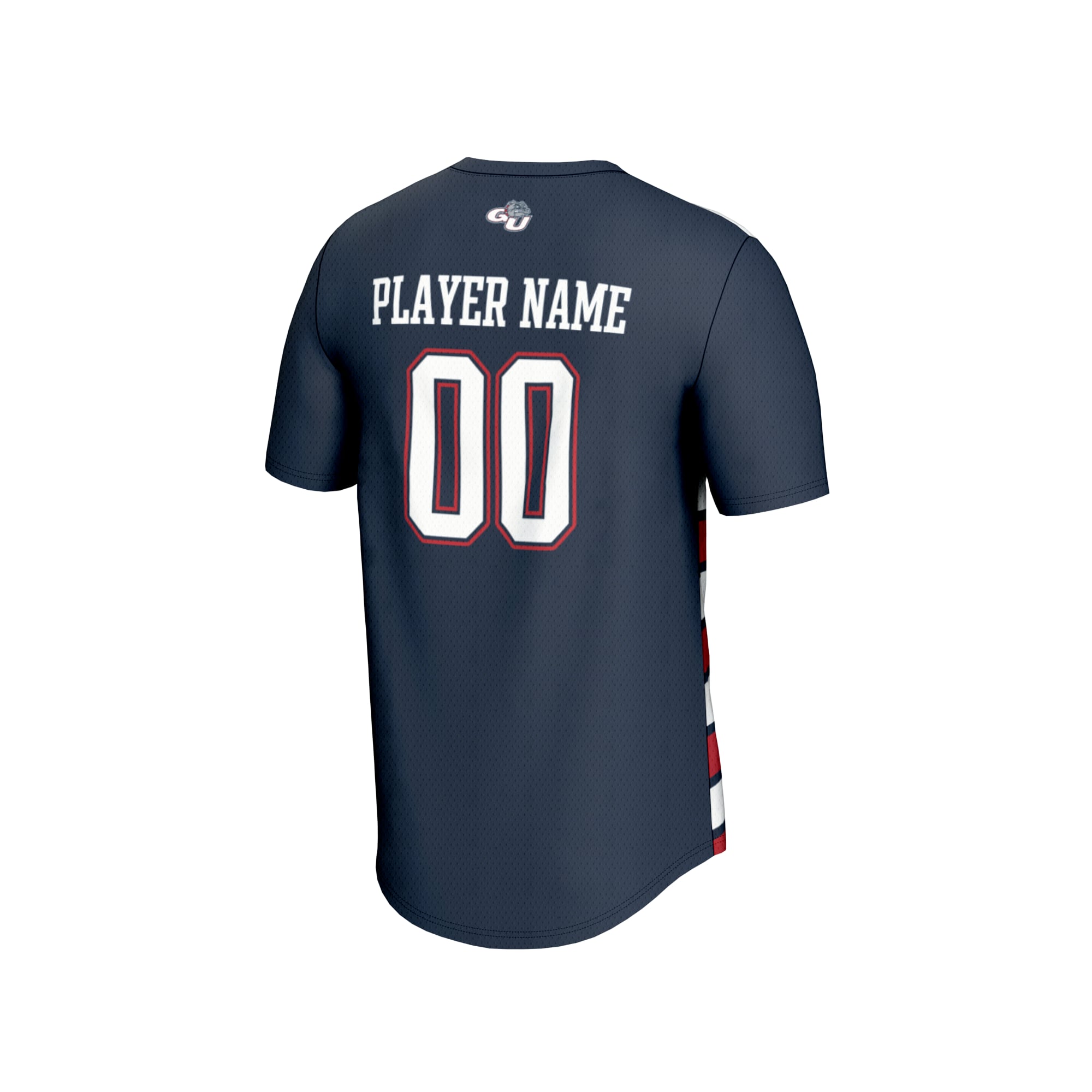 Gonzaga Bulldogs GameDay Greats Unisex NIL Pick-A-Player Collegiate Women's Soccer Lightweight Fashion Jersey - Navy/Red