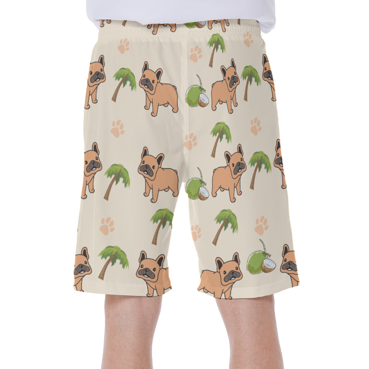 French Bulldog Apollo - Bulldog Men's Beach Shorts Dog Supplies