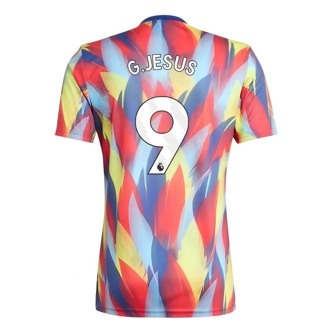 classic 2025-2026 Arsenal Pre-Match Shirt (Victory Blue) (G.Jesus 9)