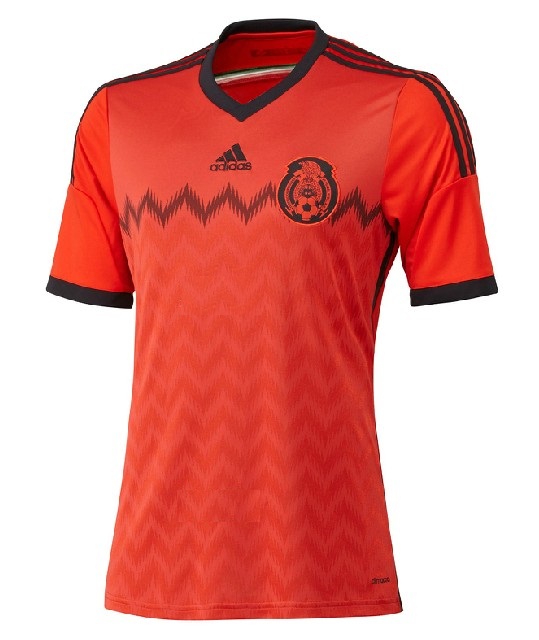 Official Official Quick Dry 2014 Mexico Away Red Jersey Shirt