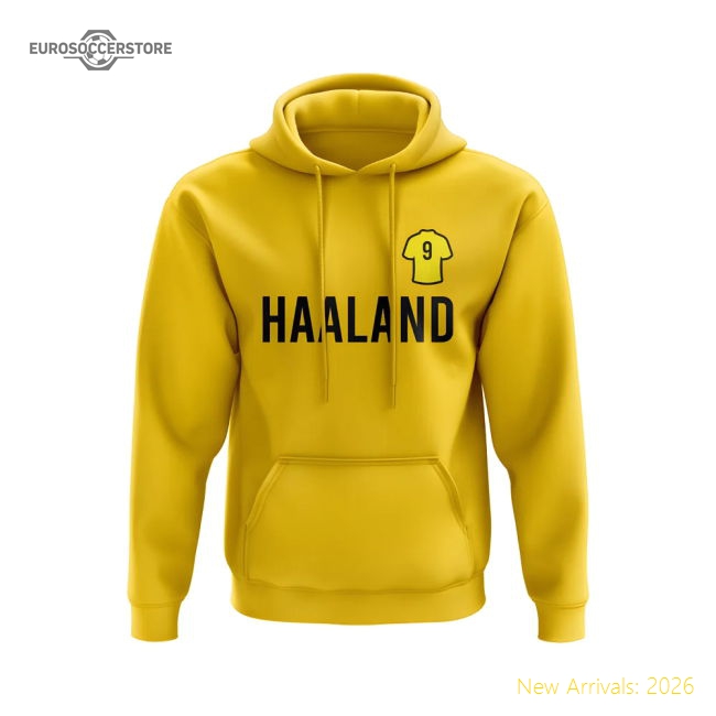 Outstanding Erling Haaland Dortmund Number Hoody (yellow)