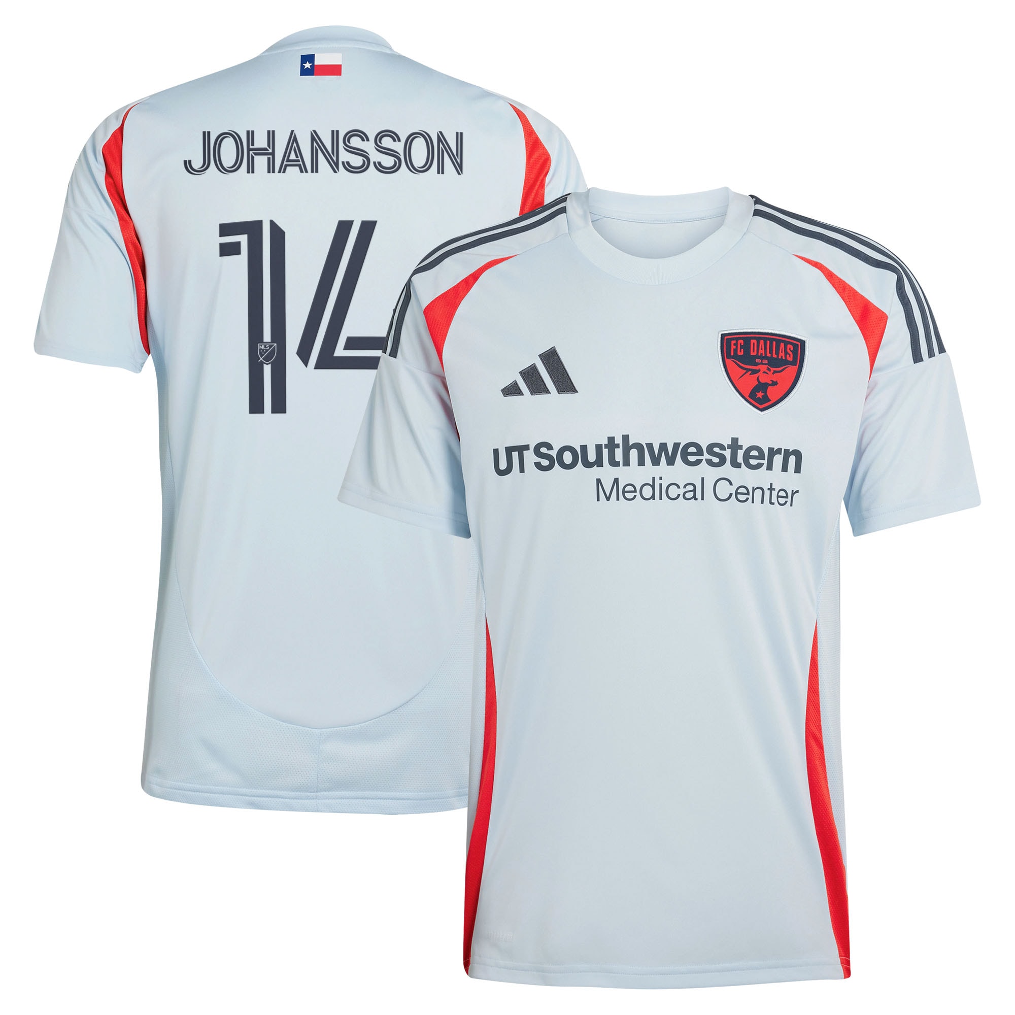 [SJH] Women's Herman Johansson FC Dallas 2025 The Inferno Kit Replica Jersey - Light Blue