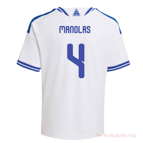 2026-2027 Greece Home Shirt (Kids) (Manolas 4)