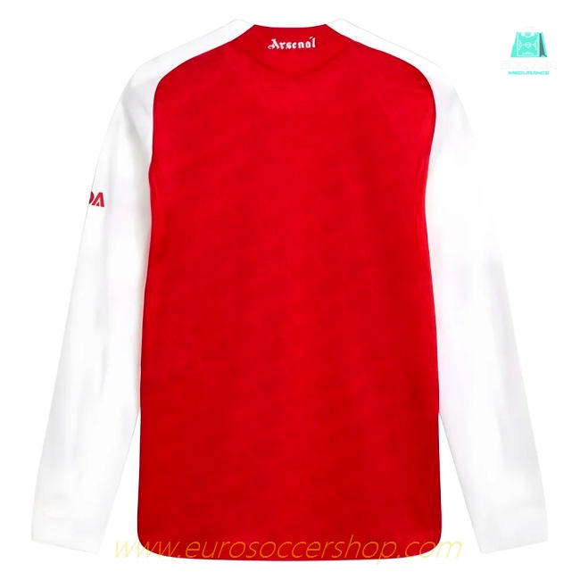 2025-2026 Arsenal Authentic Long Sleeve Home Shirt