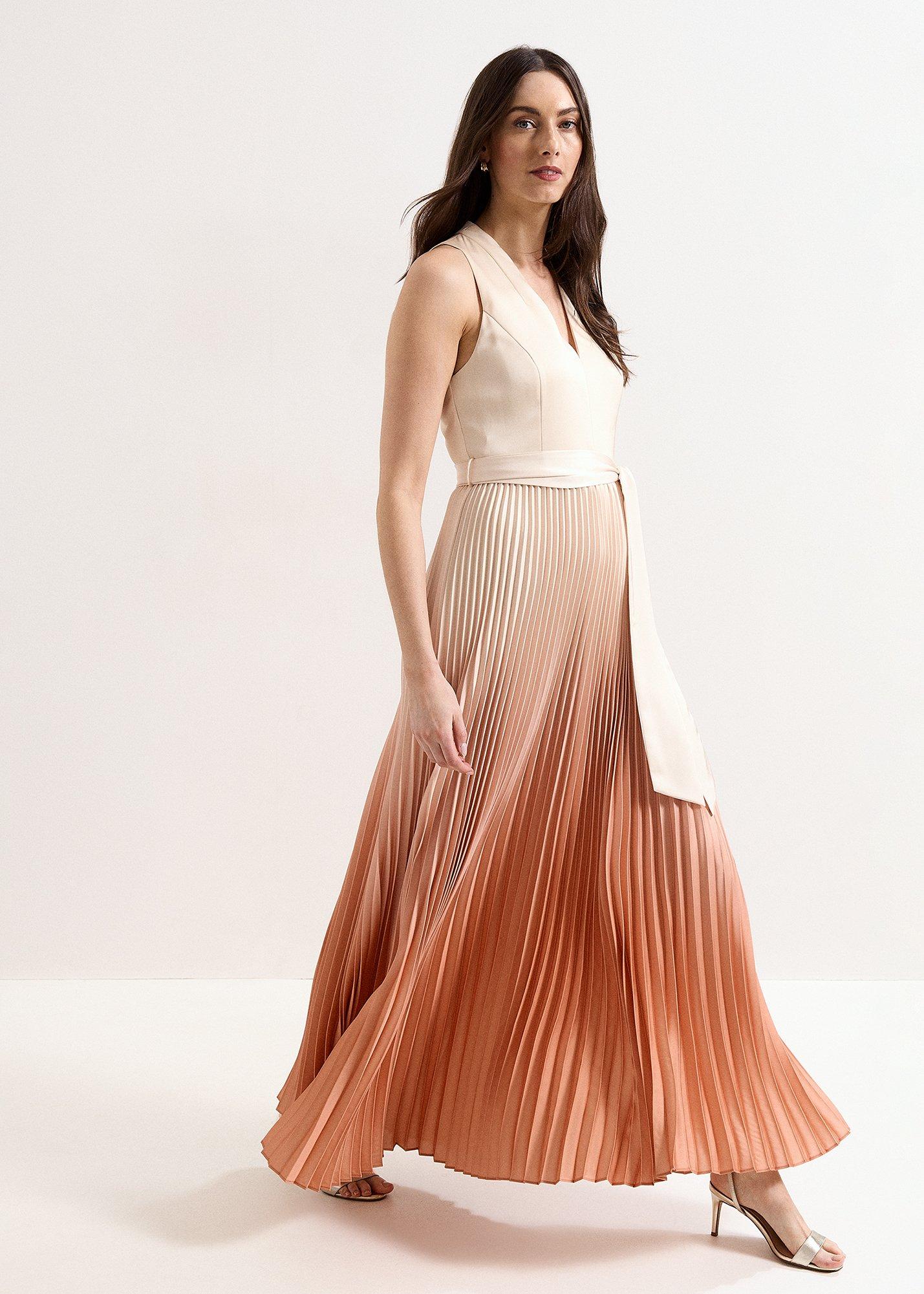 Sloane Orange Cross Front Midaxi Dress