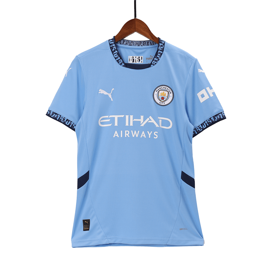 MARMOUSH #7 Manchester City Home  Soccer Jersey 2024/25 Authentic Kit
