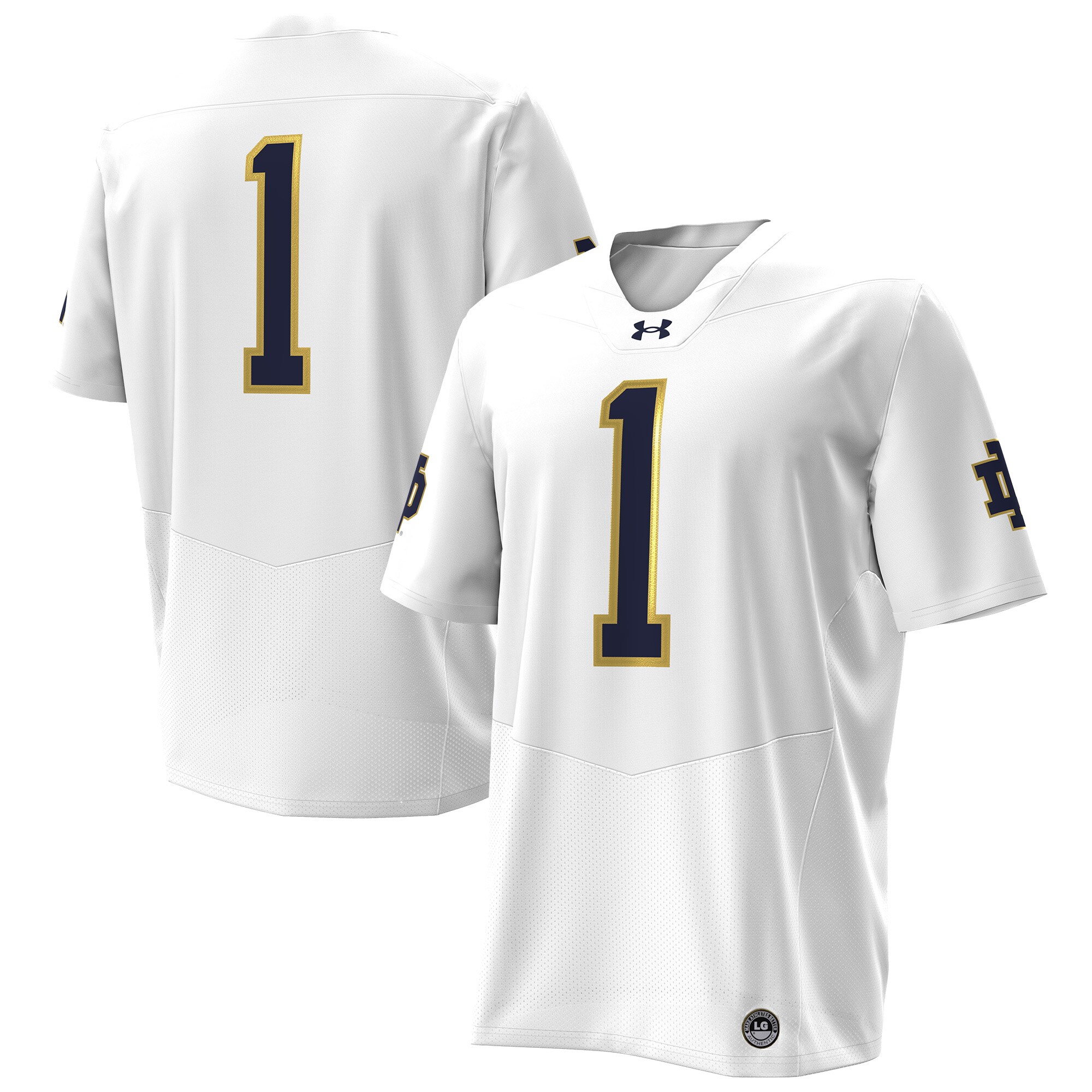 [DDG] Notre Dame Fighting Irish Premier Football Jersey - White