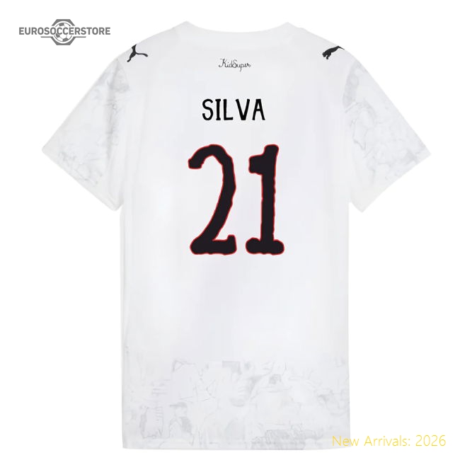 2025-2026 KIDSUPER x Manchester City CWC Shirt (White) - Womens (Silva 21)