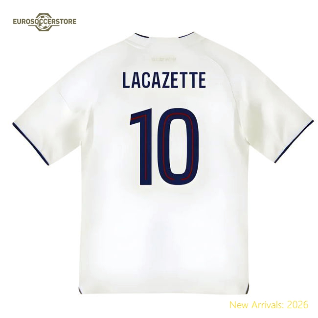 2025-2026 Olympique Lyon Home Shirt (Kids) (Lacazette 10)