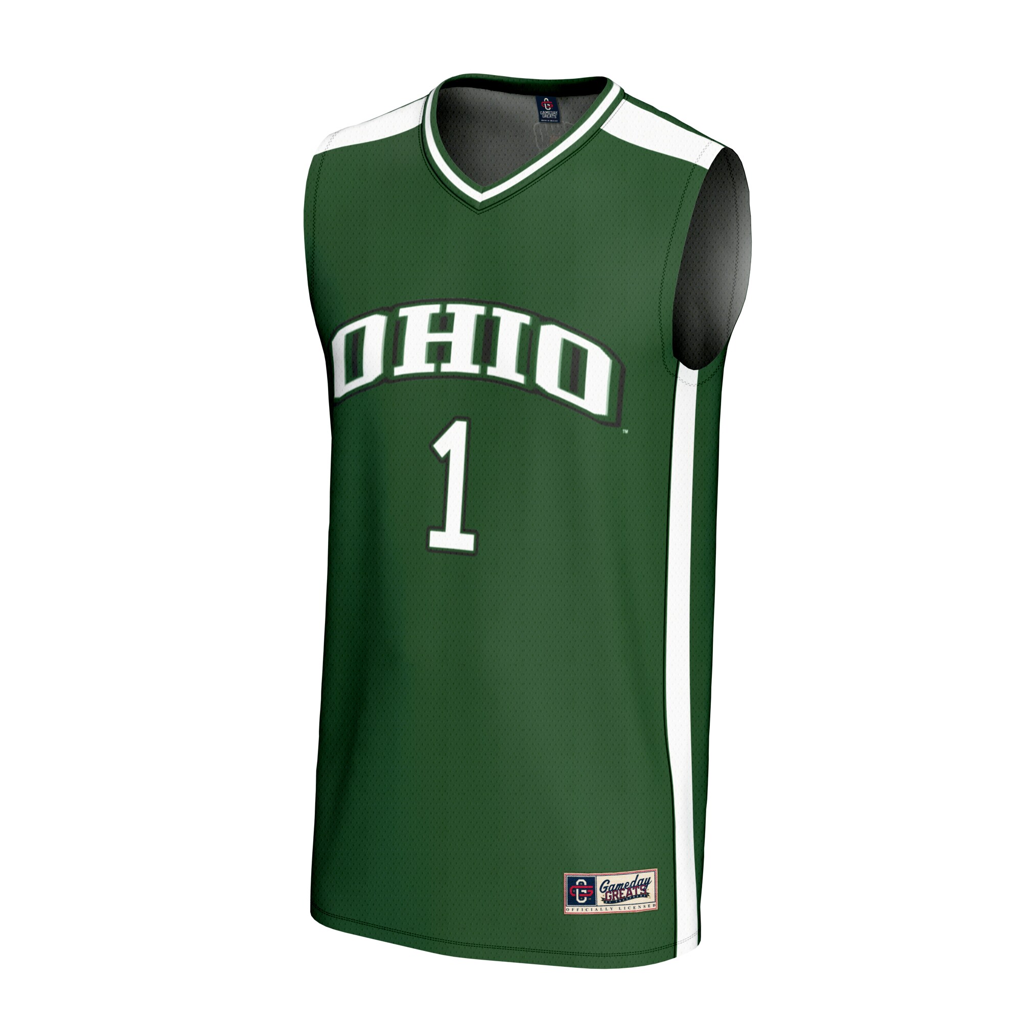 [DDG] Ohio Bobcats GameDay Greats Youth Lightweight Collegiate Basketball Fashion Jersey - Green
