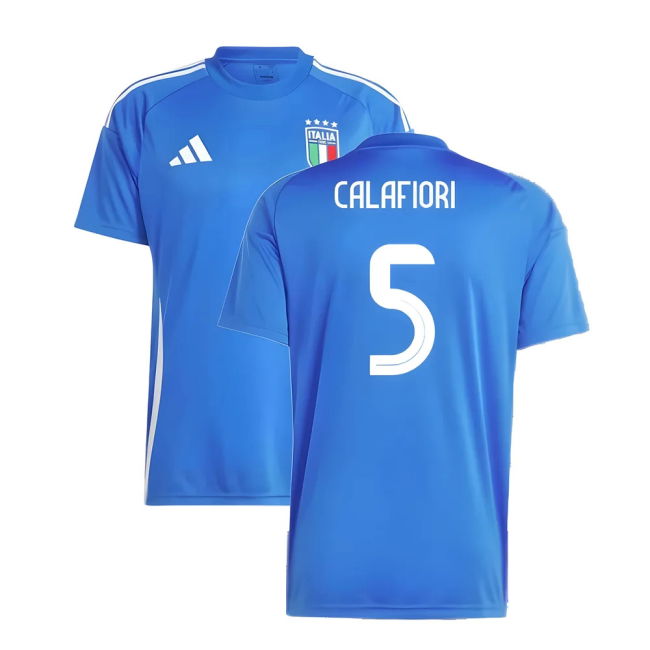 2024-2025 Italy Home Fan Jersey (Calafiori 5) Authentic