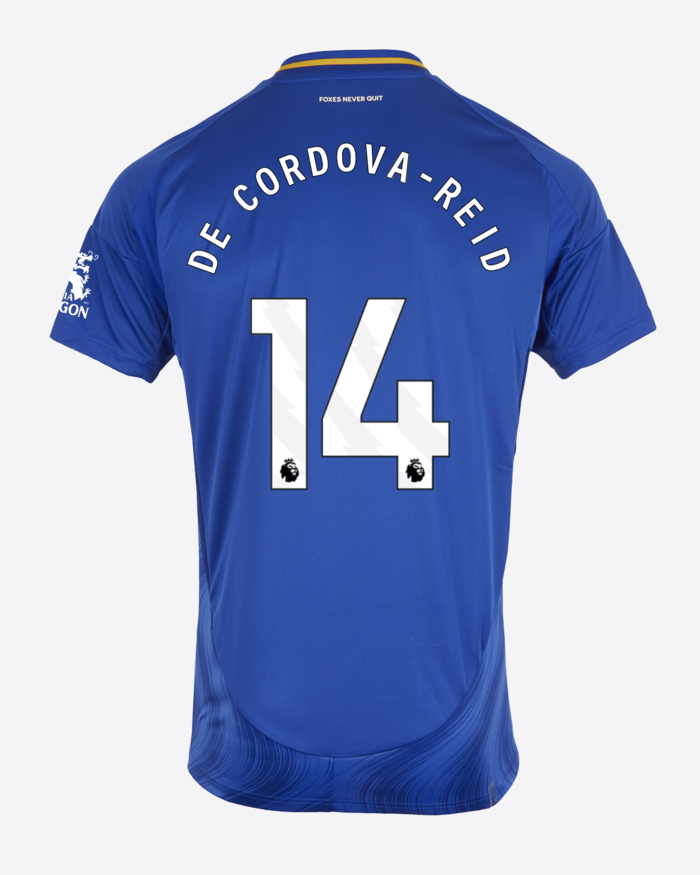 Leicester City 24-25 Home Jersey DE CORDOVA-REID #14