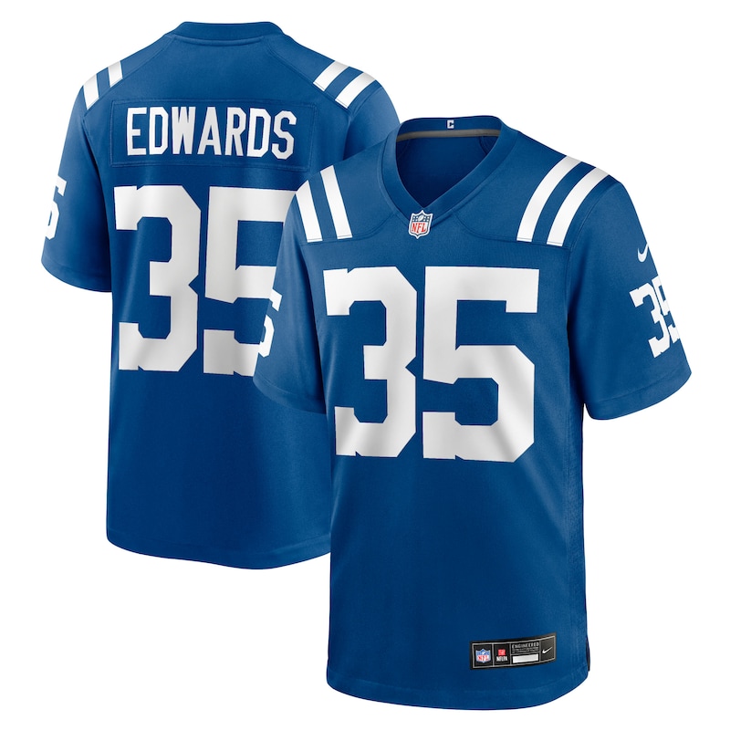 None Johnathan Edwards IND Colts Championship Top-Grade Jersey