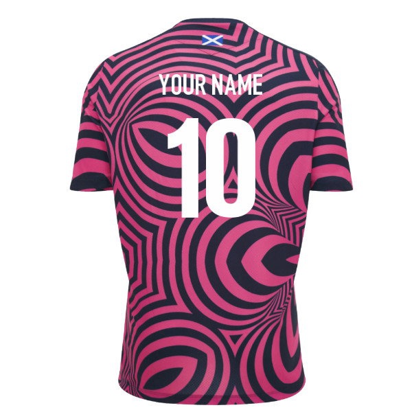 [SPK] 2026 2027 Scotland Rugby Warm Up Shirt Pink) Name) Kit (Neon (Your