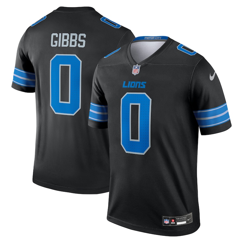 None Jahmyr Gibbs DET Lions Championship Professional Jersey