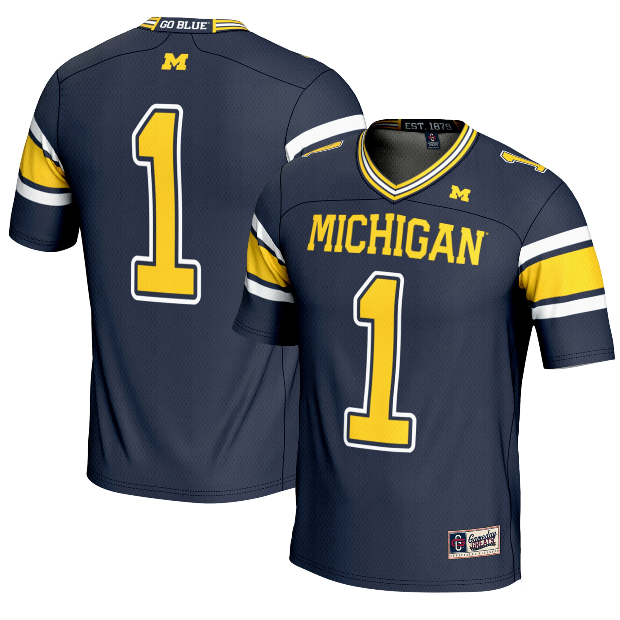 #1 Michigan Wolverines GameDay Greats Youth 26/27 Football Jersey - Navy