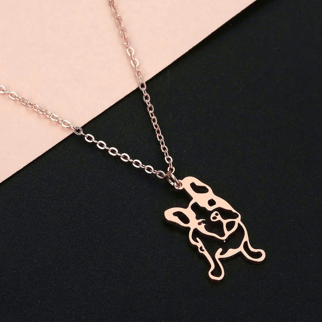 French Bulldog Necklace Gift – Elegant Dog Lover Jewelry For Dog Lovers