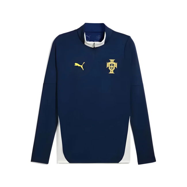 2025-2026 Portugal Training 1/4 Zip Top (Persian Blue) Worldcup