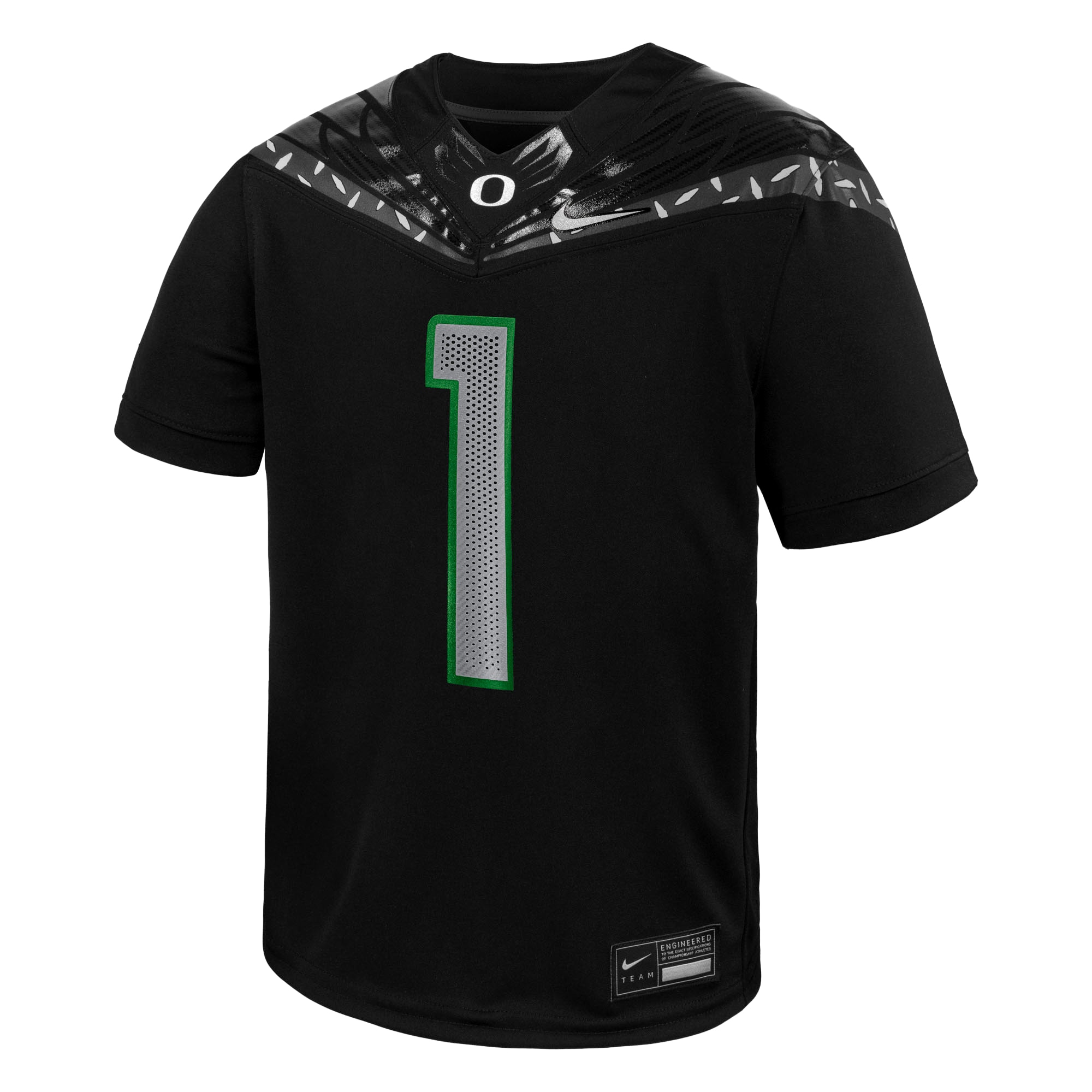 [DDG] Oregon Ducks Youth Vapor Fusion Football Jersey - Black
