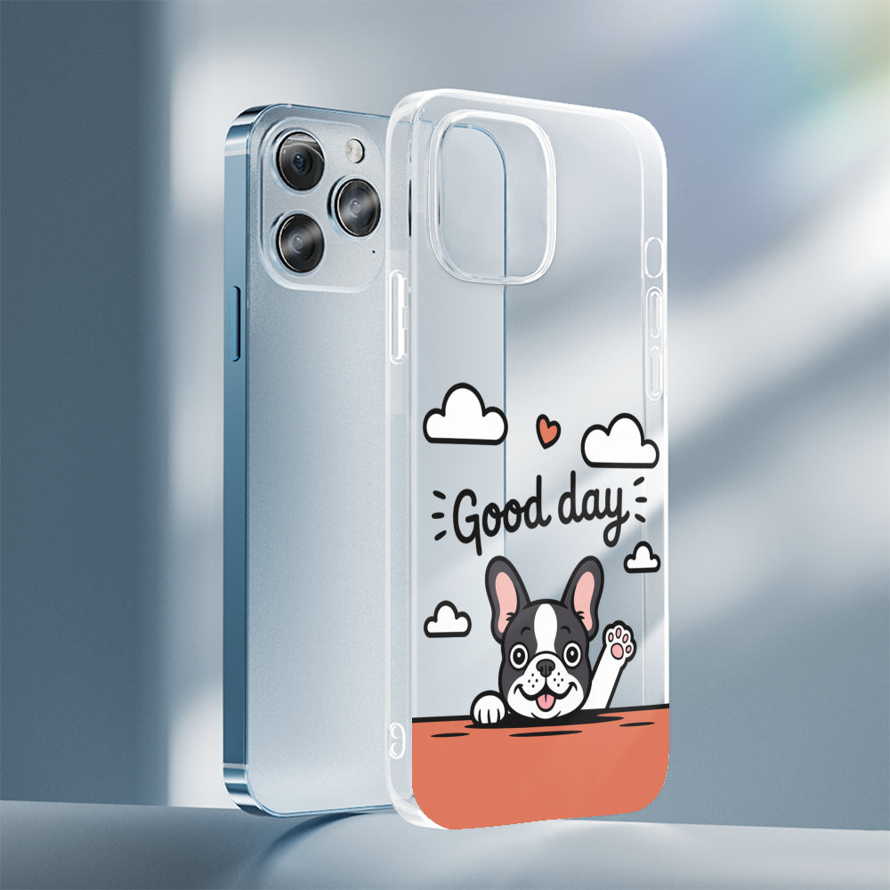 French Bulldog Nala Clear Silicone Phone Case For Iphone, Samsung &