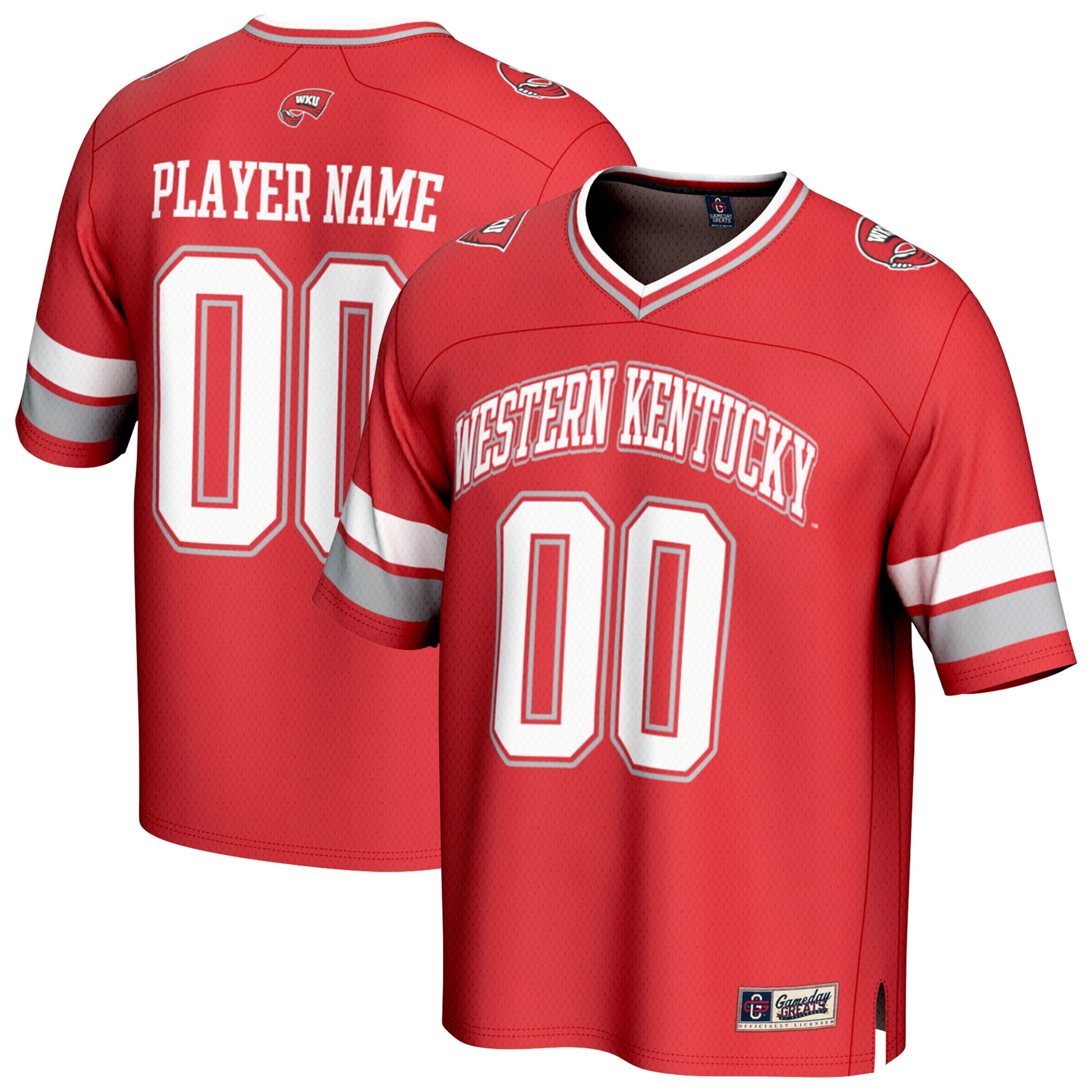 [NJP] Western Kentucky Hilltoppers GameDay Greats Youth NIL Pick-A-Player Football Fashion Jersey - Red