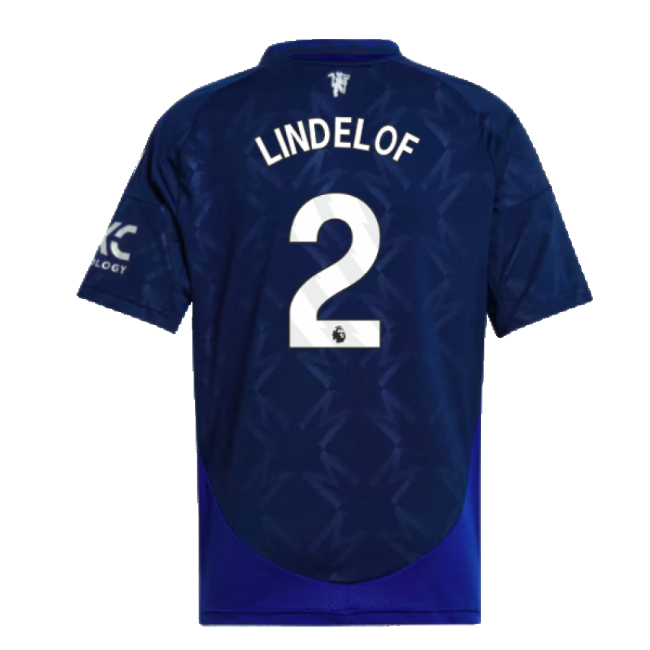 Official 2024-2025 Man Utd Away Shirt (kids) (lindelof 2) - Premium