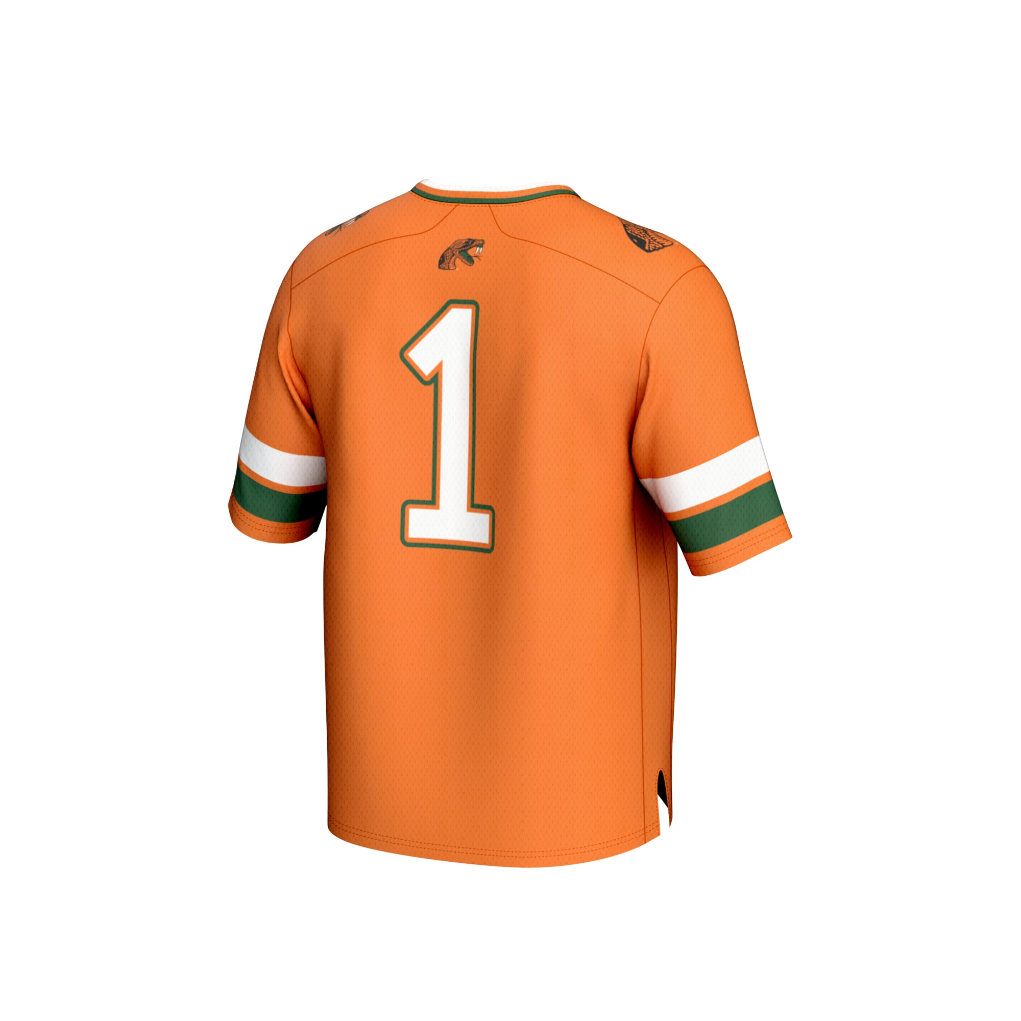 Unisex #1 Orange Florida A&M Rattlers Collegiate Football Fashion Jersey