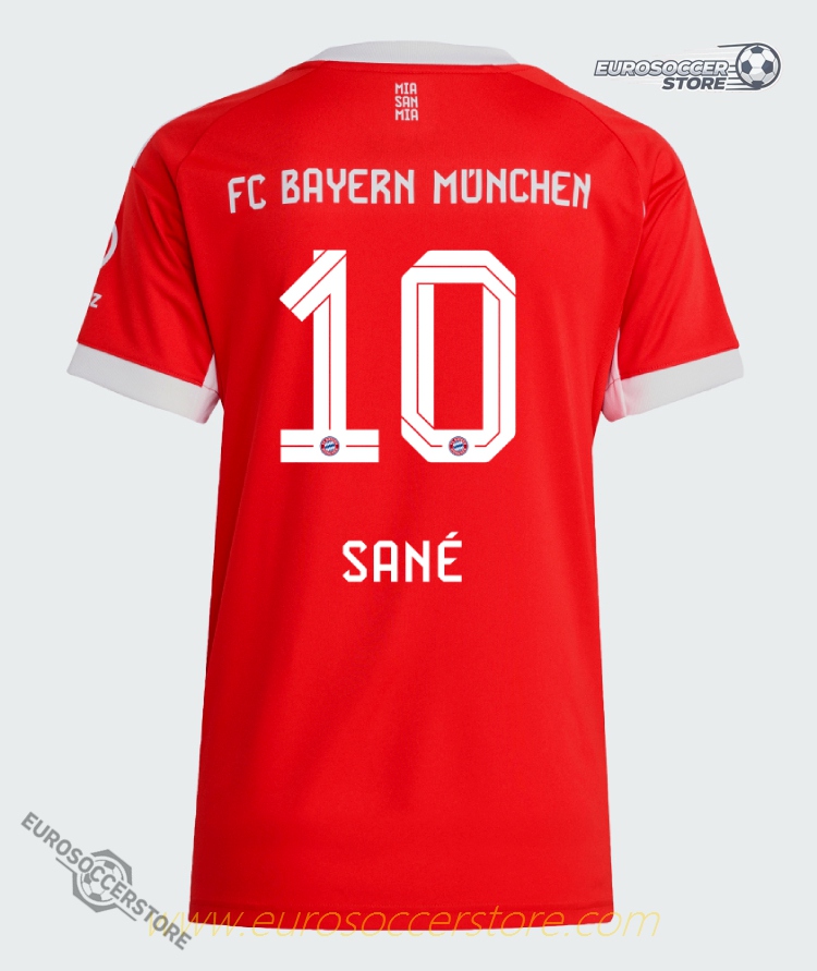 Women's Bayern Munich Home Jersey 25-26, featuring Sané 10