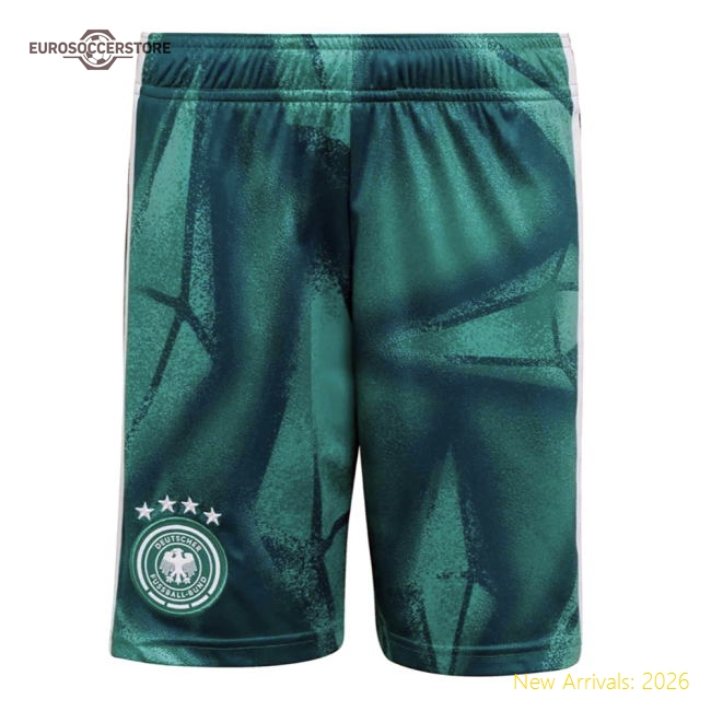 2026-2027 Germany Home Goalkeeper Shorts (Active Green) - Kids