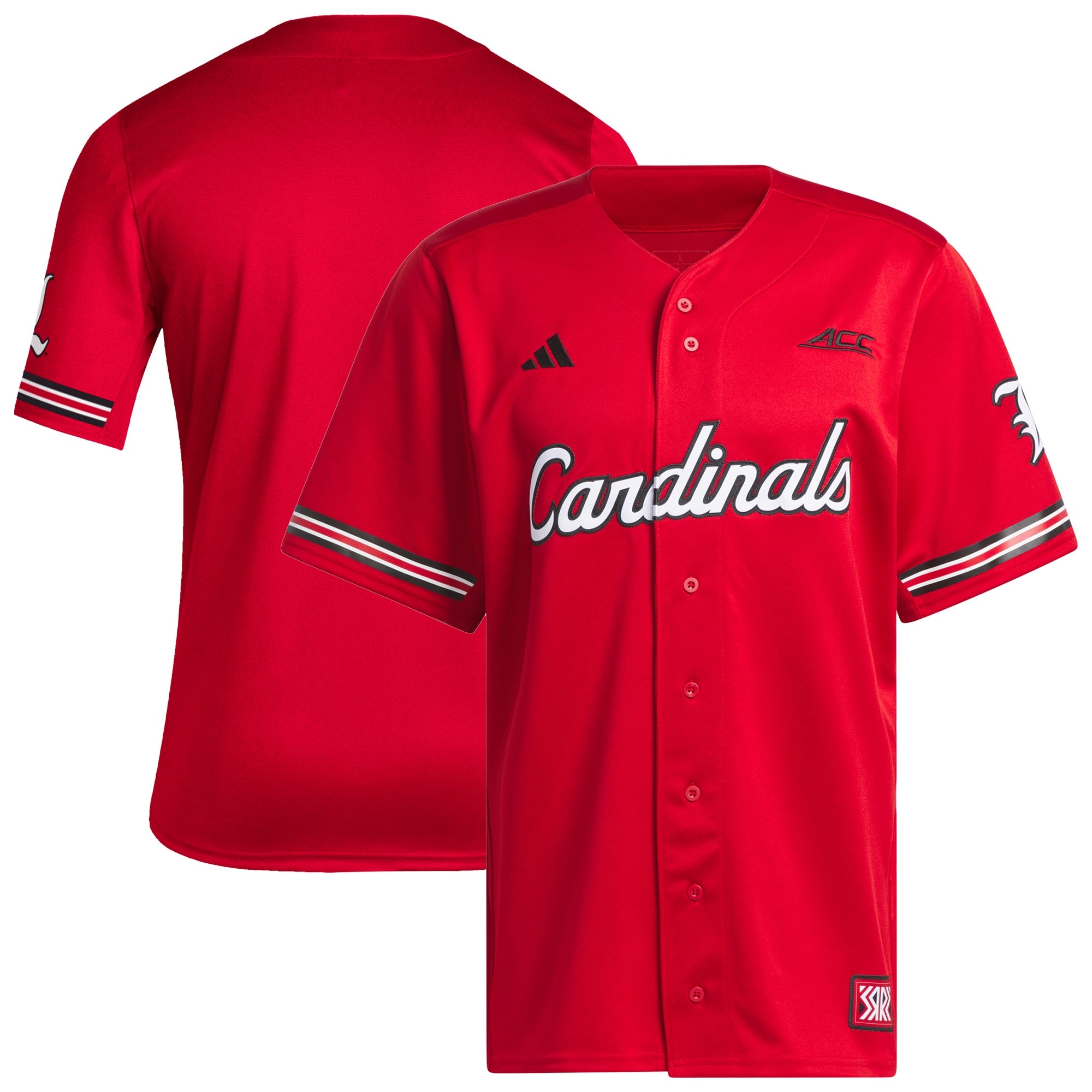 [NJP] Women's Louisville Cardinals Reverse Retro Replica Baseball Jersey - Red