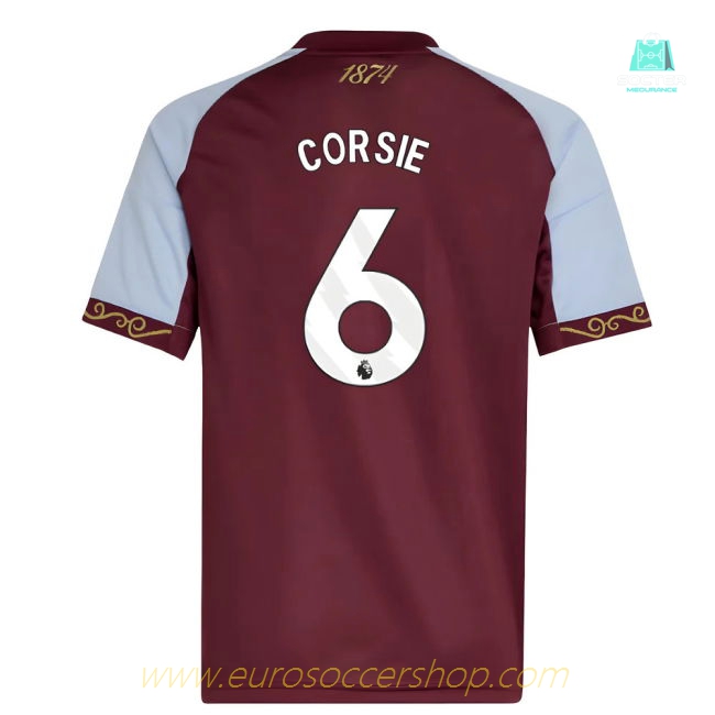 2025-2026 Aston Villa Home Shirt (Kids) (Corsie 6)