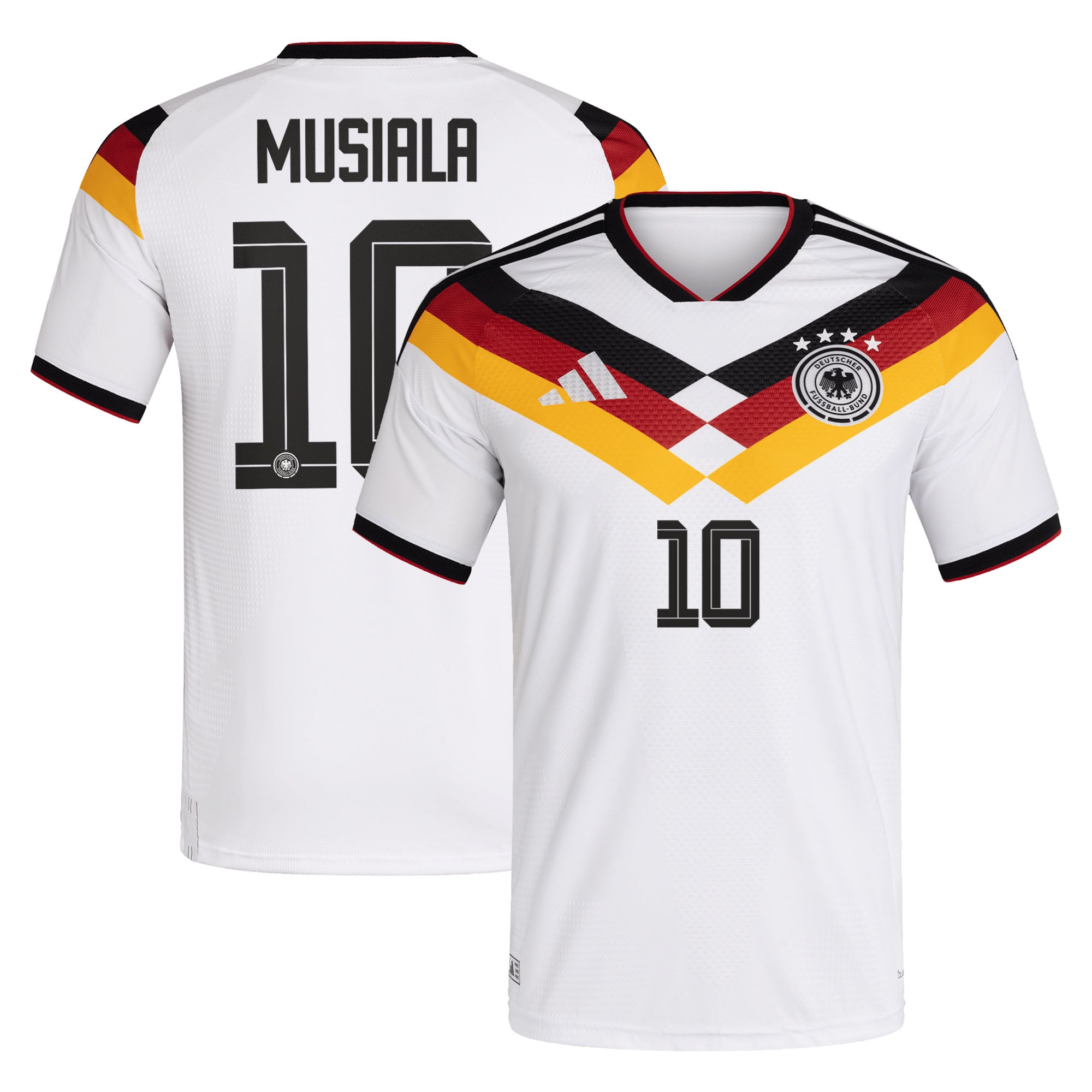 [SJH] Jamal Musiala #42 Germany National Team 2026 Home Authentic Jersey - White