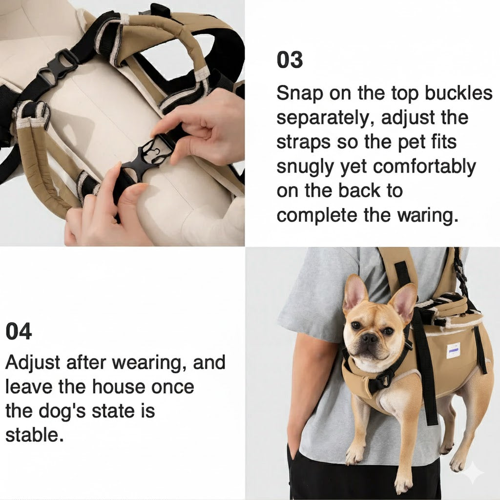 French Bulldog Pawvoyage Frenchie Backpack Carrier – Soft Hands Free