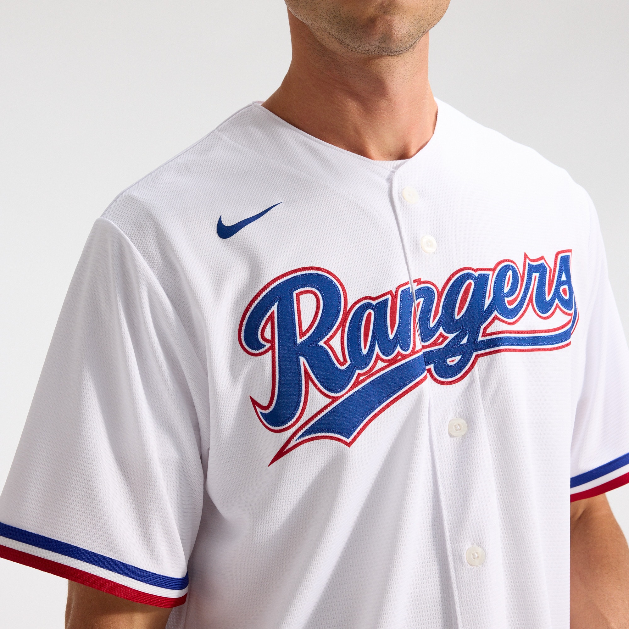 [SJH] Texas Rangers Home Replica Team Jersey - White