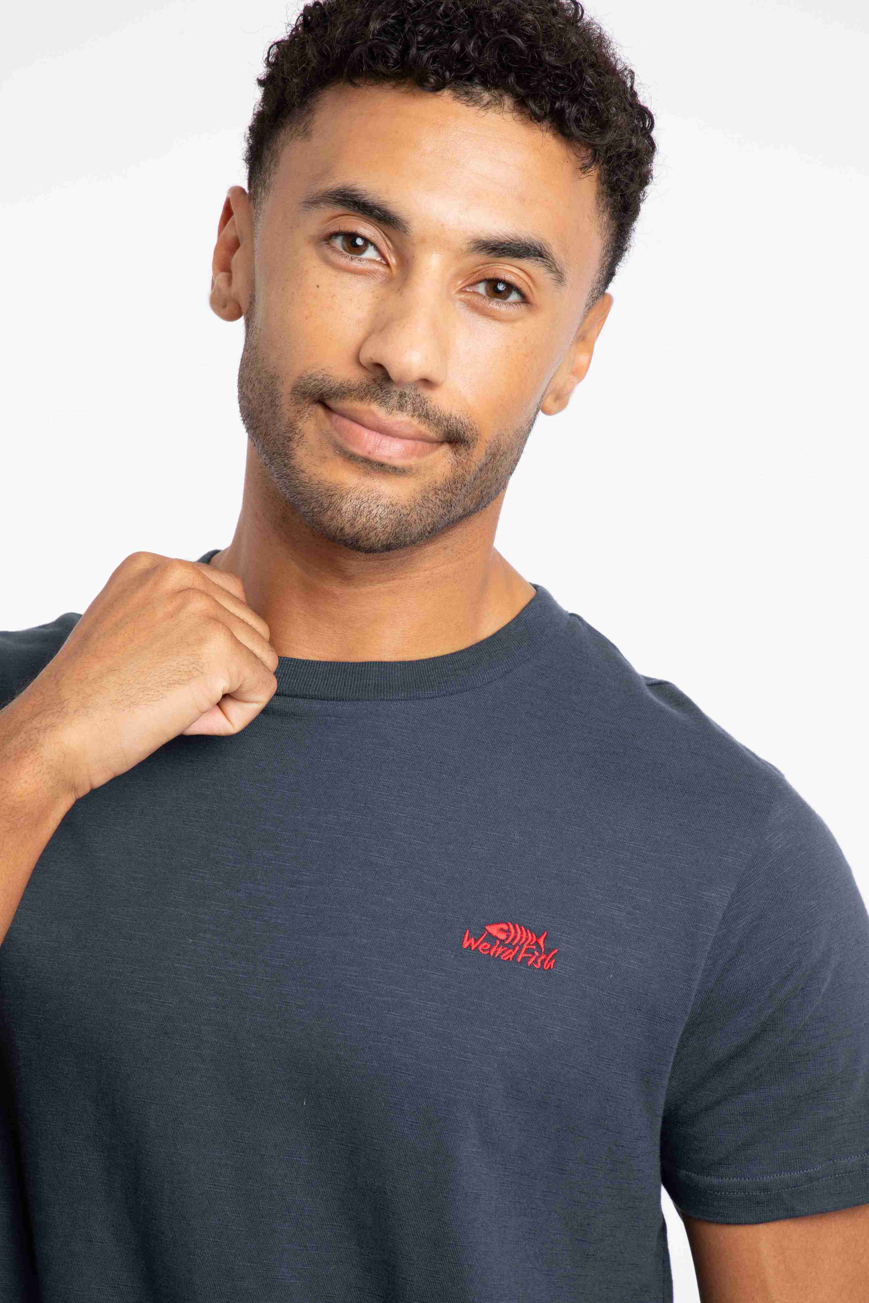 Fished Branded T-Shirt Navy