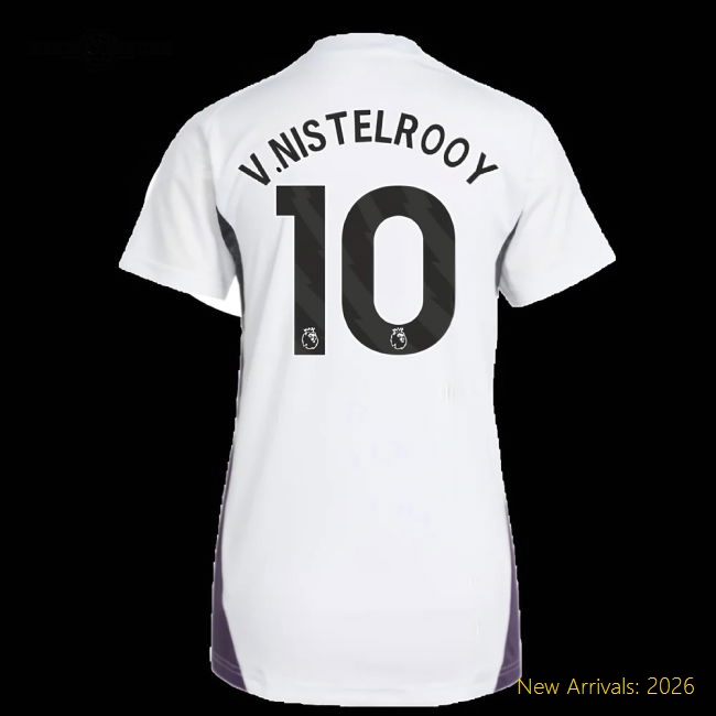 2025-2026 Man Utd Training Jersey (White) - Womens (V.Nistelrooy 10)