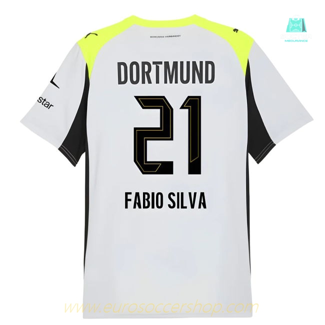 2025-2026 Borussia Dortmund Away Shirt (Fabio Silva 21)